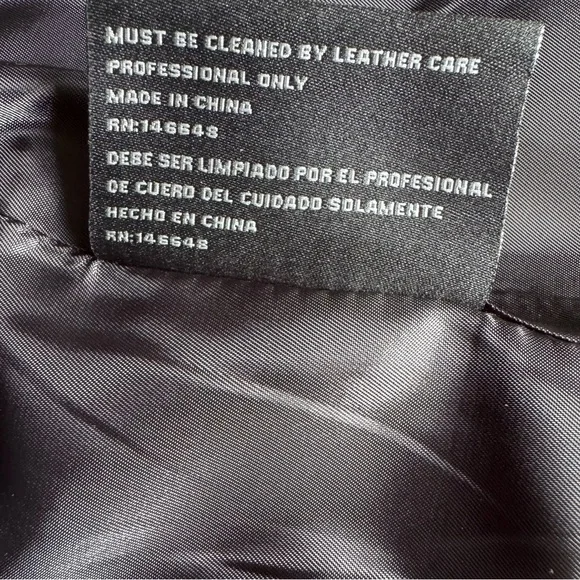 BGSD Men's Black Genuine Leather Blazer Jacket Size 2XL NWT - Picture 8 of 10